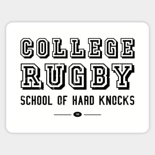 College Rugby Player Sticker